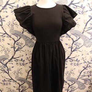 Zara Puff Sleeve Midi Dress